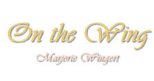 On the Wing author Marjorie Wingert logo